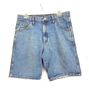 Vintage Wrangler Hero Originals Denim Blue Jean Shorts Men's Size 32 Cotton 100%